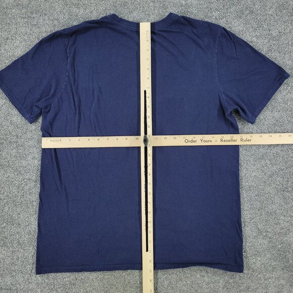 Nike Shirt Men Large Blue Logo Graphic Tee Crew Neck Short Sleeve Pullover Adult - Picture 9 of 12